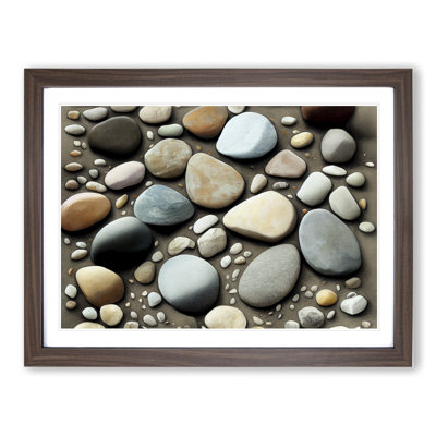 Great River Pebbles 1 Piece Single Picture Frame and Floater Frame Wall Art