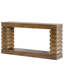Console 70,88 po en bois brun étroit avec rangement pour canapé d'entrée, salon de couloir