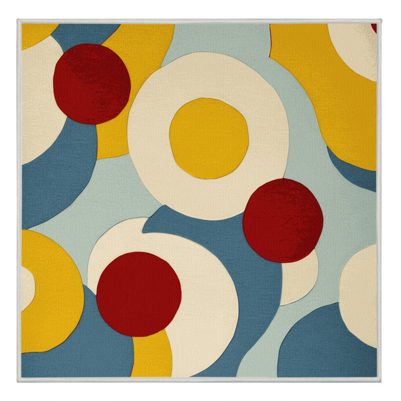 Vibrant Beam Rug, Square 6'