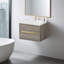 Meuble-lavabo mural 30 po avec comptoir en résine de pierre et rangement à fermeture en douceur-1065565090