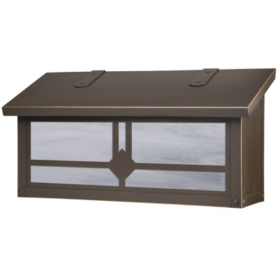 Clairview Brass Wall Mounted Mailbox