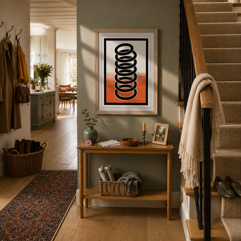 Vertical Spring Industrial - Framed Print, A3 - 42.0 x 29.7 cm, Oak