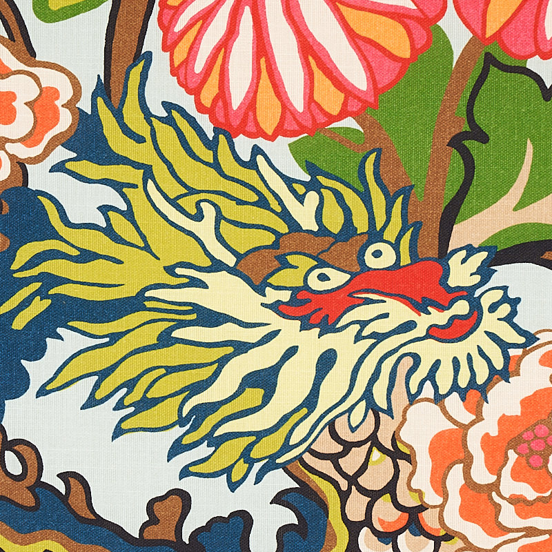 Chiang Mai Indoor/Outdoor Fabric, Aquamarine