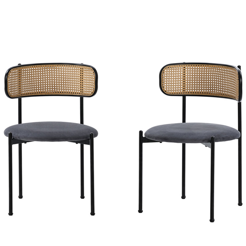 2 Alecsis Side Chairs in Grey