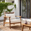 Chaise avec accoudoirs d'extérieur Lorcan Mid-Century-131070792-131247624