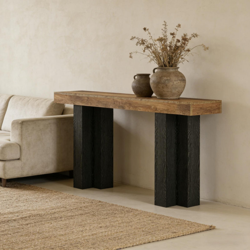 Table de canapé étroite, console, table de rangement pour hall d'entrée