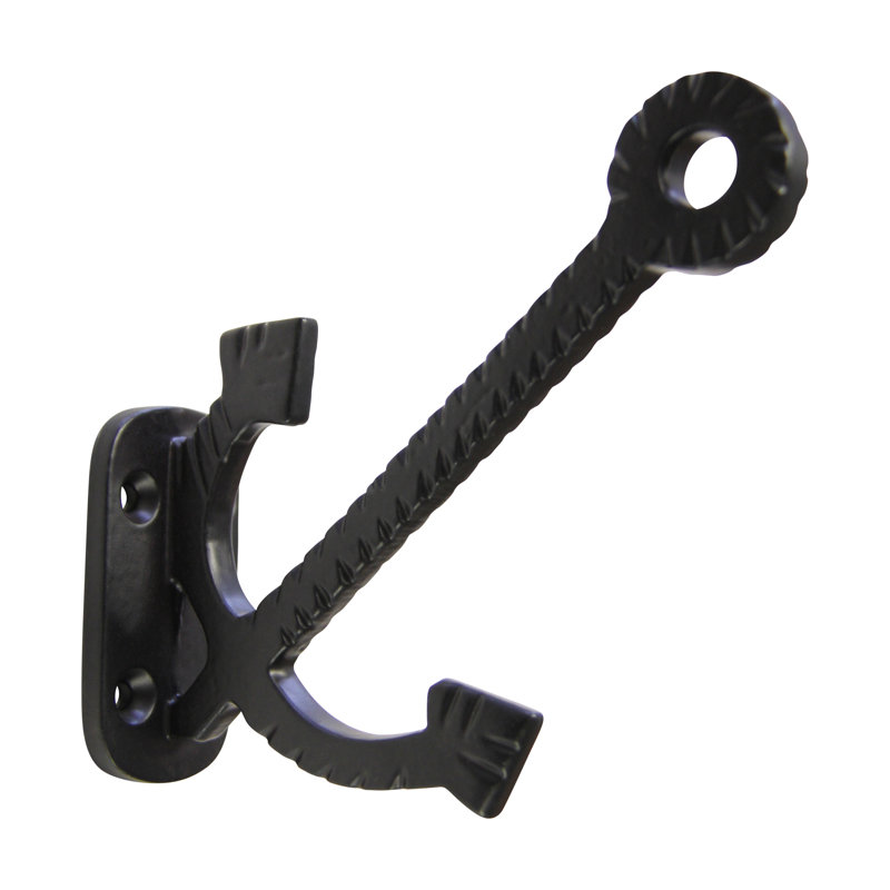 Iron Wall Wall Hook, Black