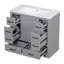 Meuble-lavabo 36 po avec lavabo 36 po, 6 tiroirs, diviseur de tiroir multifonctionnel, tablette réglable-1724528306
