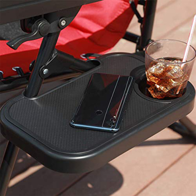 Chaise inclinable zéro gravité avec coussin, Rouge