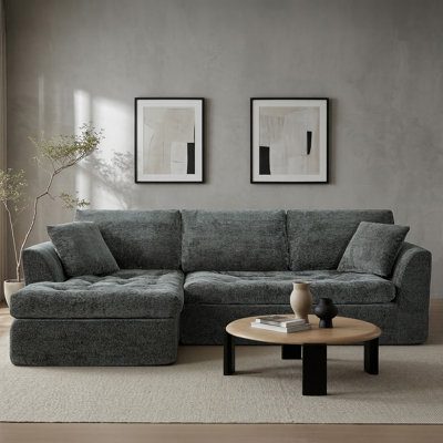 109'' Modular Sectional Sofa With Cloud-Soft Support And Pet-Friendly Chenille Fabric
