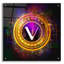 Art mural en verre Vechain Crypto Halo-1878707123