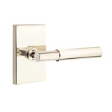 Myles Flat Passage (Hall & Closet) Door Lever with Rectangle Rosette