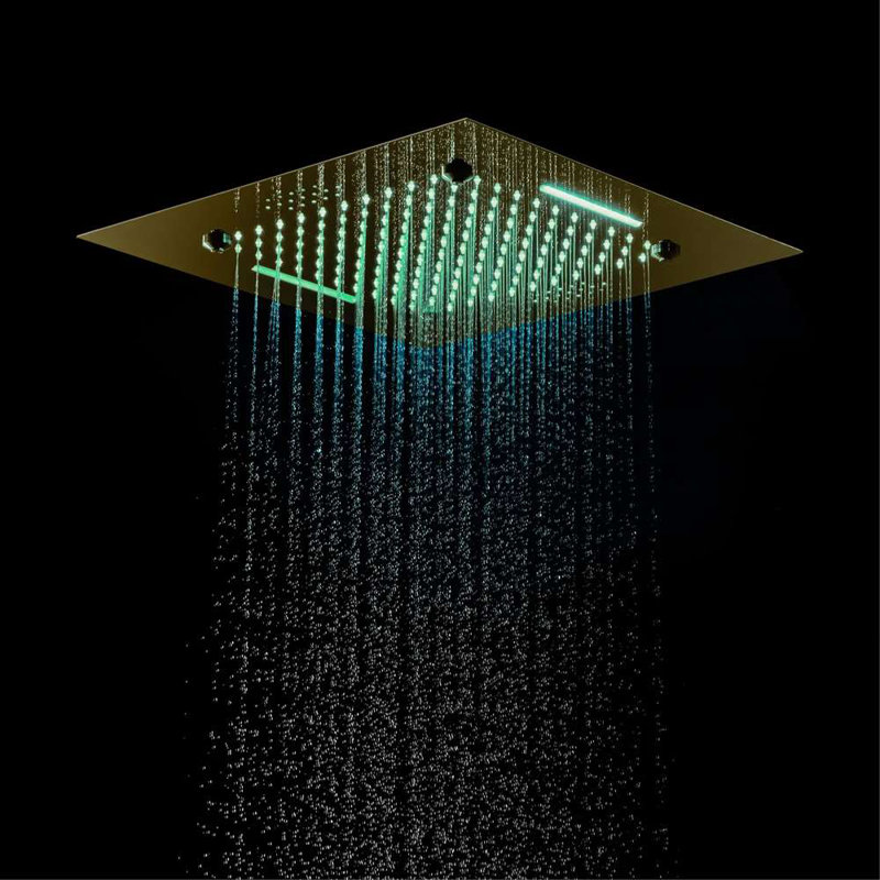 Système de douche thermostatique à panneau tactile Varese avec contrôle précis de la température
