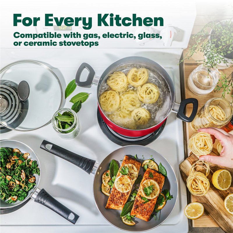 12 - Piece Non-Stick Aluminum Cookware Set