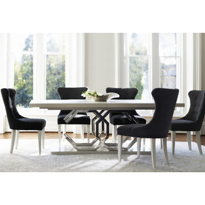 Silhouette Butterfly Leaf Solid Wood Dining Set