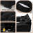 Alhertine Black U-Shape Couch with Comfy Armrests & Seat Sectionals ,Console storage and Cup Holders-435841947