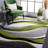 Dubach Abstract Machine Made Power Loom Polypropylene Indoor Area Rug in Gray/Green/White-2042348101