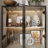 4-Shelf Glass Door Display Case Curio Cabinet With LED Lights