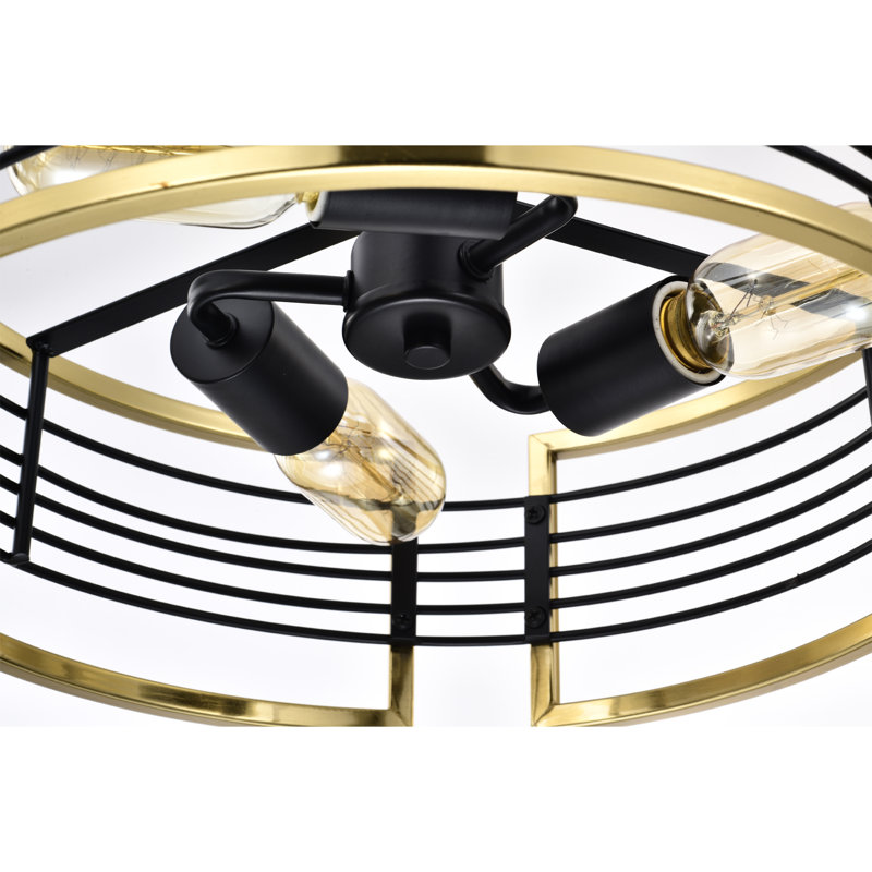 3 - Light Drum Chandelier