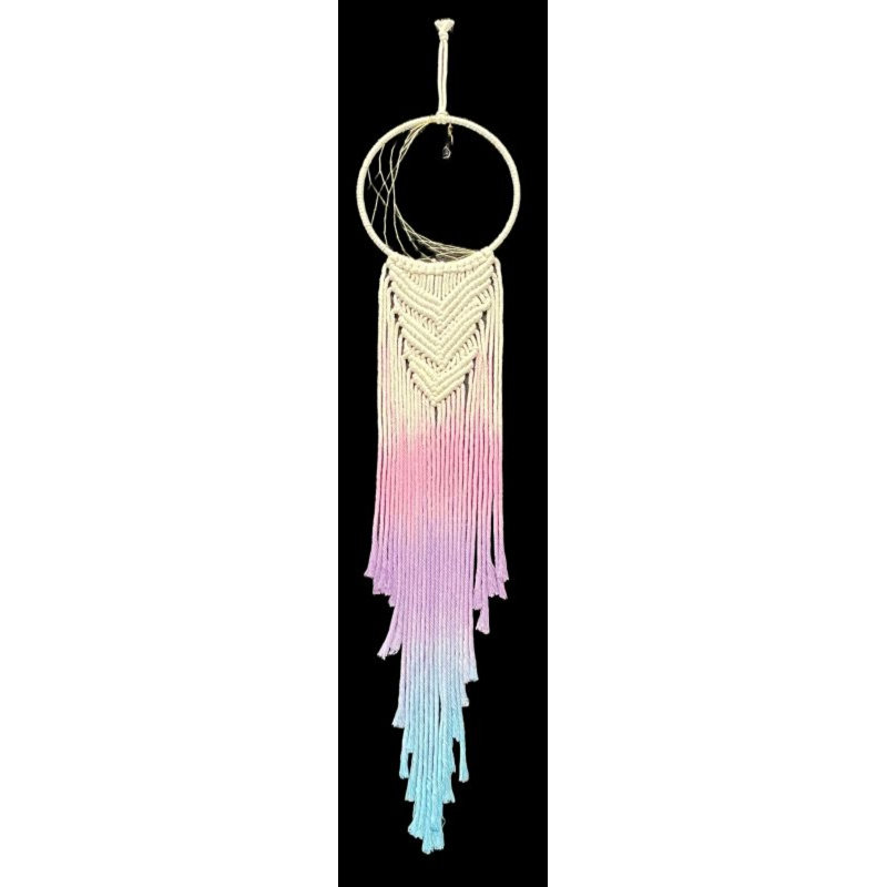 Décoration murale suspendue effet macramé ombré
