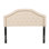 Tête de lit tapissier capitonnée avec garniture cloutée, structure en bois massif et hauteur réglable pour la chambre à coucher