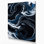 Abstrait art fluide sur toile grise 10