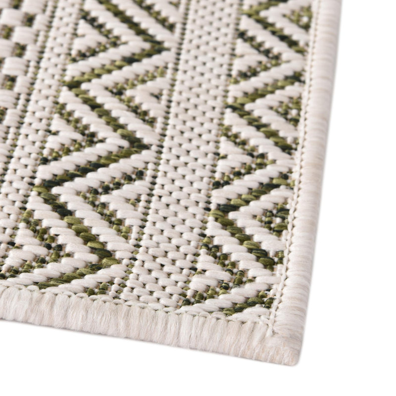 Striped Indoor / Outdoor Rug, Runner 2' x 6'