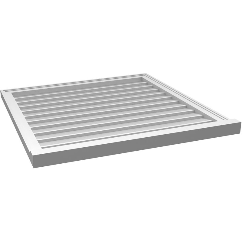 Cadre de seuil Brickmould, brun clair apprêté, H 34 po x l 34 po x P 2 po