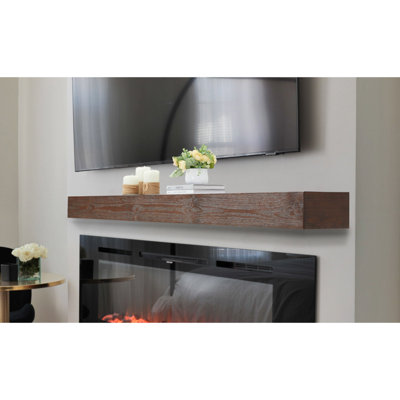 Encase Solid Wood Mantel Shelf for Electric Fireplaces