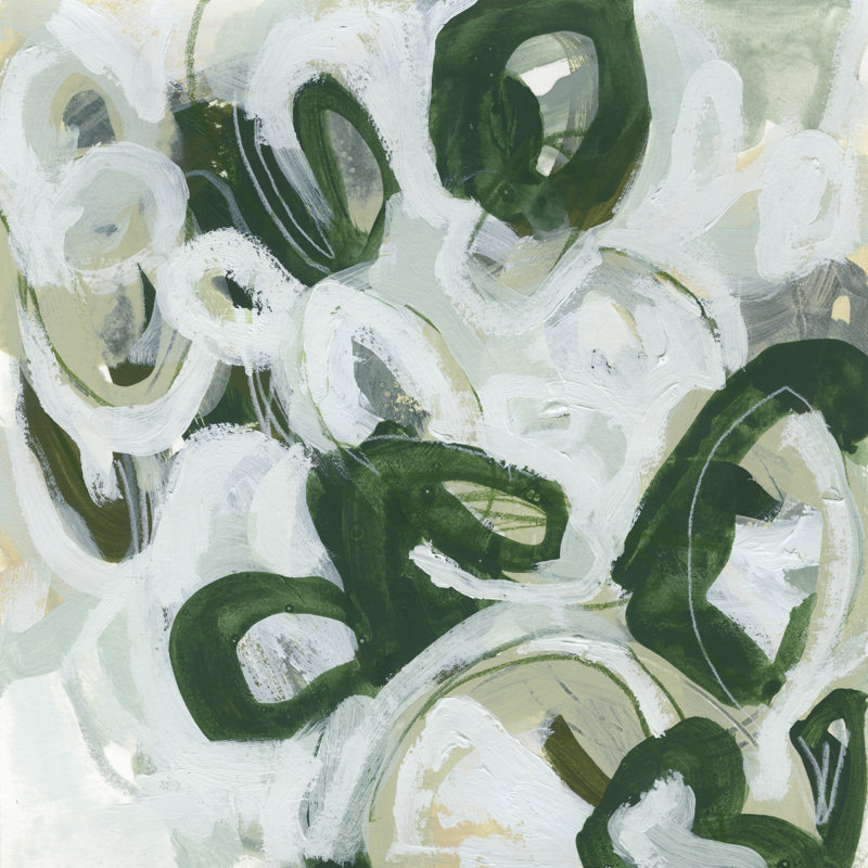 " Moss Reaction I " by June Erica Vess Painting Print, 20" H x 20" W