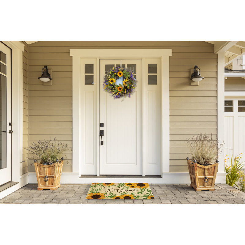 Tavon Non-Slip Floral Indoor / Outdoor Doormat