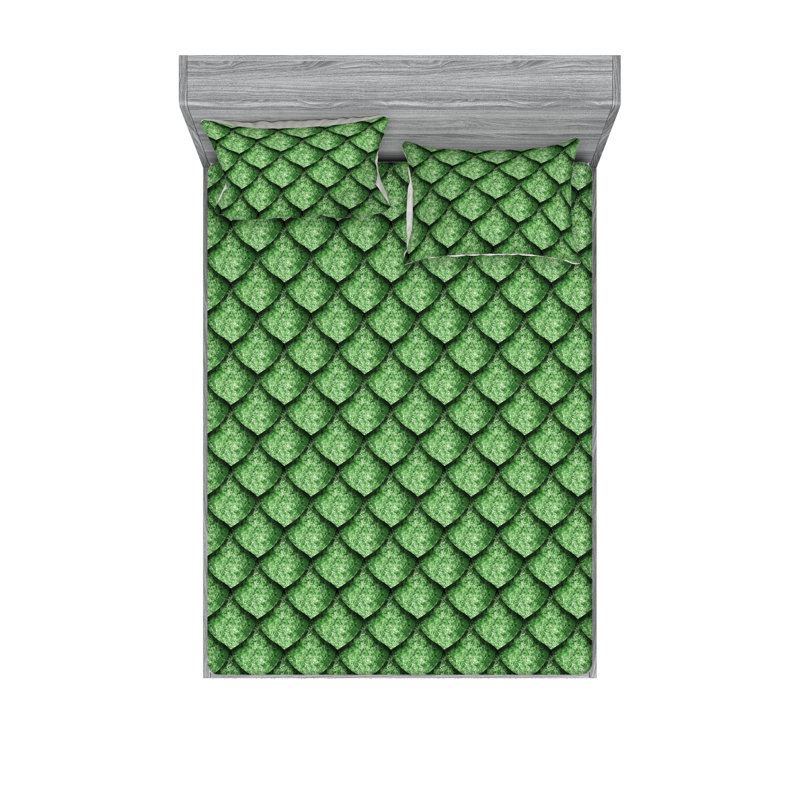 Drap-housse et taie décorative Ambesonne, Ensemble de draps très grand californien avec 2 t