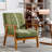 Accent Chair, Mid-century Modern Armchair With Solid Wood Frame,Armchair For Living Room, Bedroom-Green-1774323597
