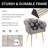 Modern Tufted Metal Armchair Velvet Upholstered Dining Chair-1066008353