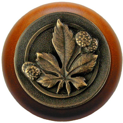 Horse Chestnut 1.5" Diameter Mushroom Knob