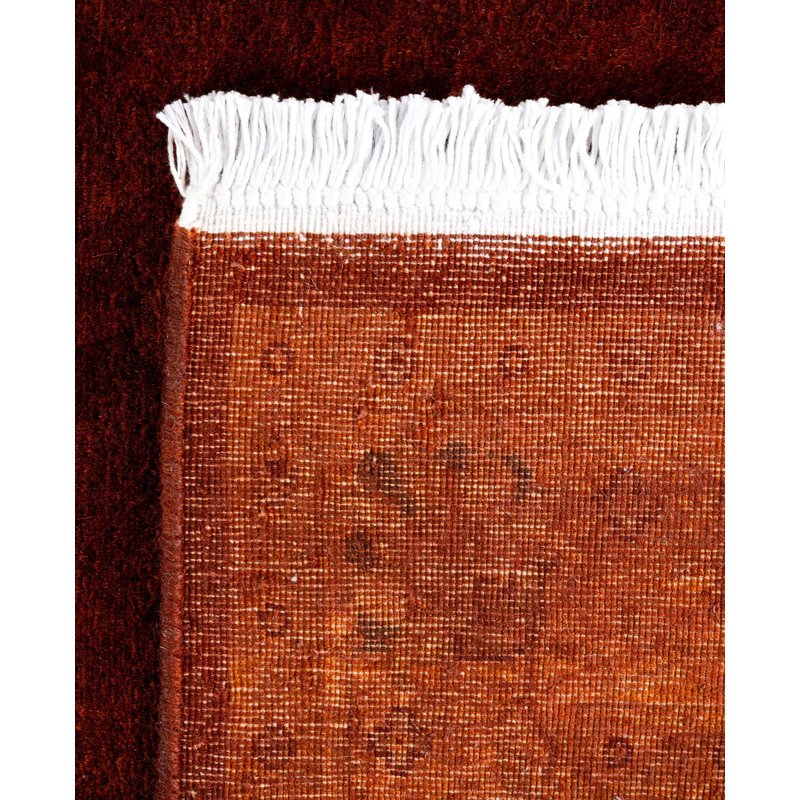 Overdyed One-of-a-Kind 3' 2" X 5' 1" Hand Knotted Area Rug