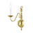 Benedetto Steel Candle Wall Light-736075046