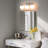 3-Light Dimmable Vanity Light For Bathroom Mirror Up/Down Mount With Glass Shape-890820058