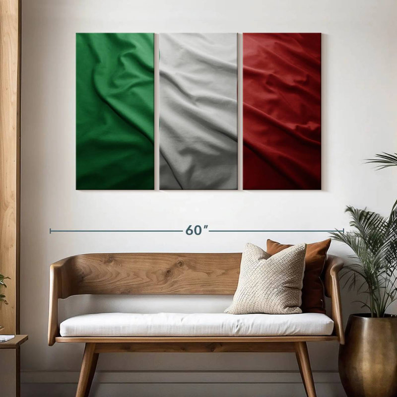 Borges Italian Flag, 32" H x 50" W