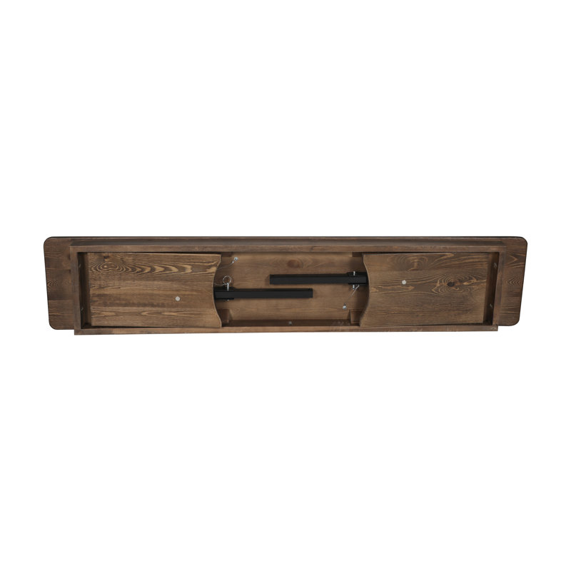 60" X 12" Antique Solid Pine Farmhouse Folding Bench
