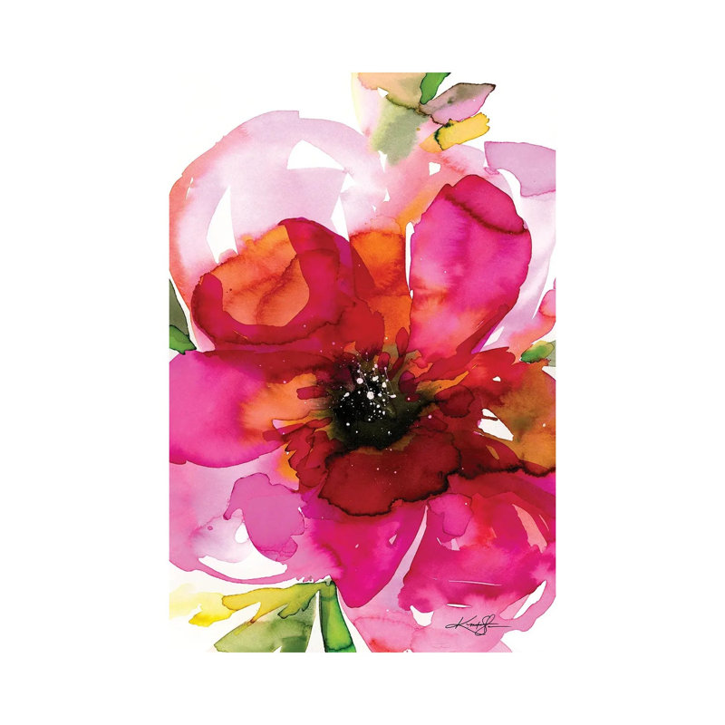 Floral Enchantment I by Kathy Morton Stanion - Wrapped Canvas Gallery-Wrapped Canvas Giclée, 20.32 cm H x 30.48 cm W