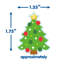 Accessoire éducatif d'autocollants géants d'arbre de Noël