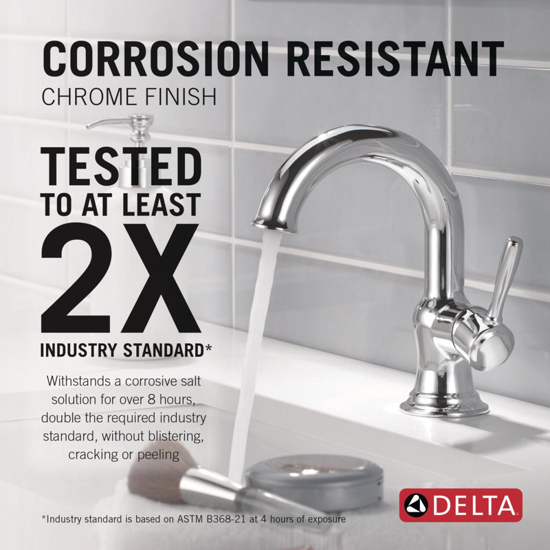 Single Handle Bathroom Faucet, Chrome