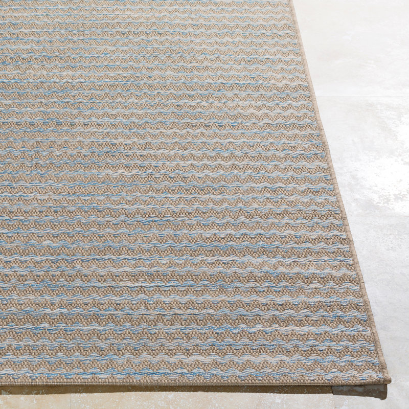 Argueta Chevron Indoor / Outdoor Rug, Rectangle 2' x 3'7"