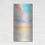 «Sea Sunset Triptych II» par Grace Popp, art mural en métal, 24 po x 48 po