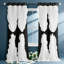 Rideaux occultant pour chambre à coucher - Rideaux de fenêtre transparents à double couche avec obscurcissement et intimité, style princesse chic, 2 panneaux par paquet-832647526-832647572