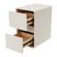 Table d'appoint avec armoire de rangement à 2 tiroirs 15,75 po (P) * 11,81 po (l) * 18,9 po (H)