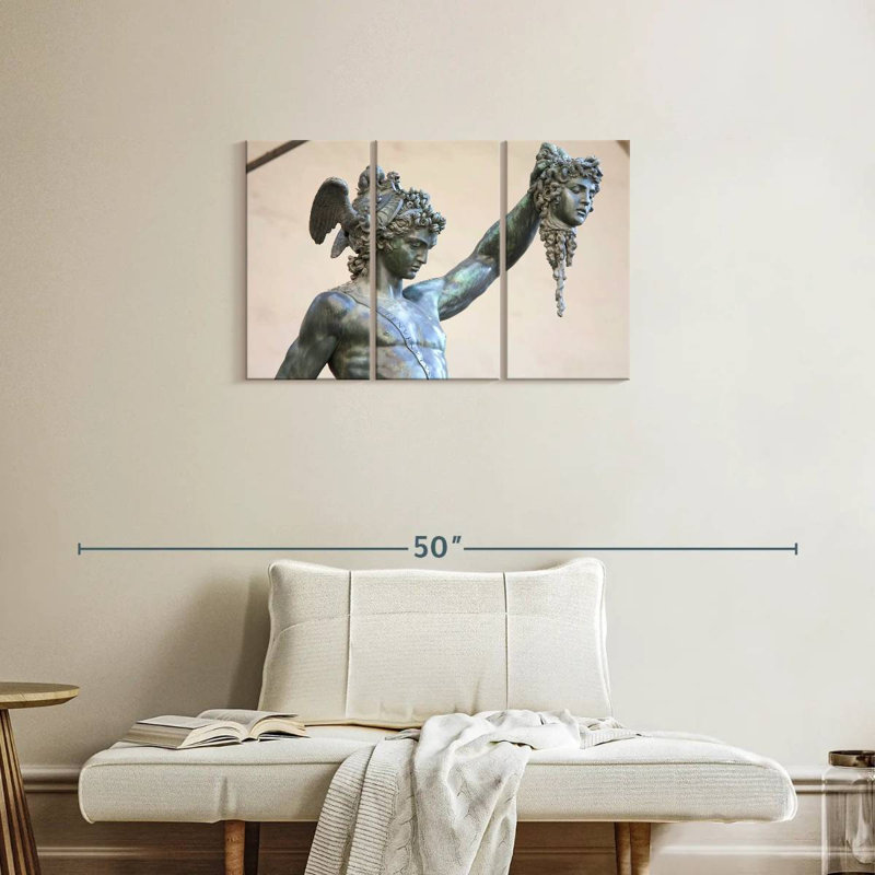 Statue Kelan Perseus et Medusa, H 20 po x l 33 po