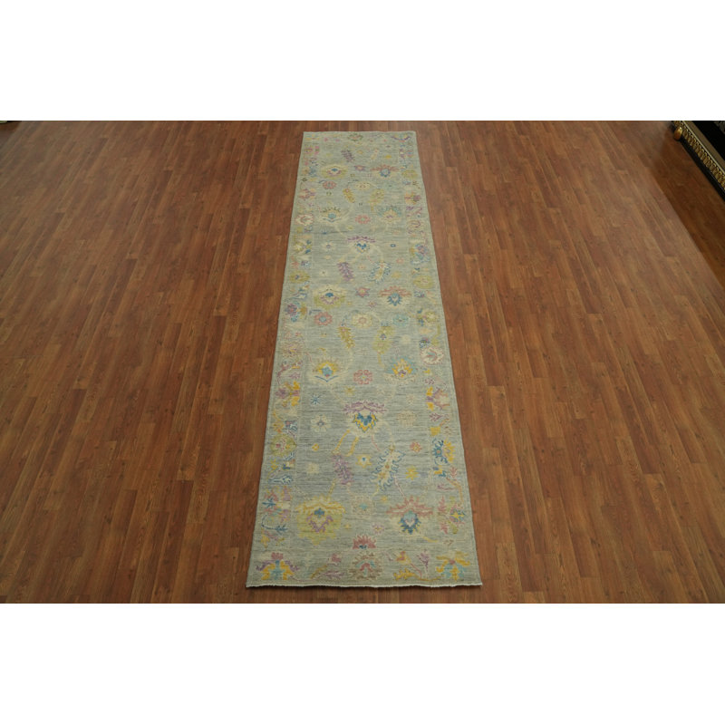 Tapis turc gris Oushak 3 x 11