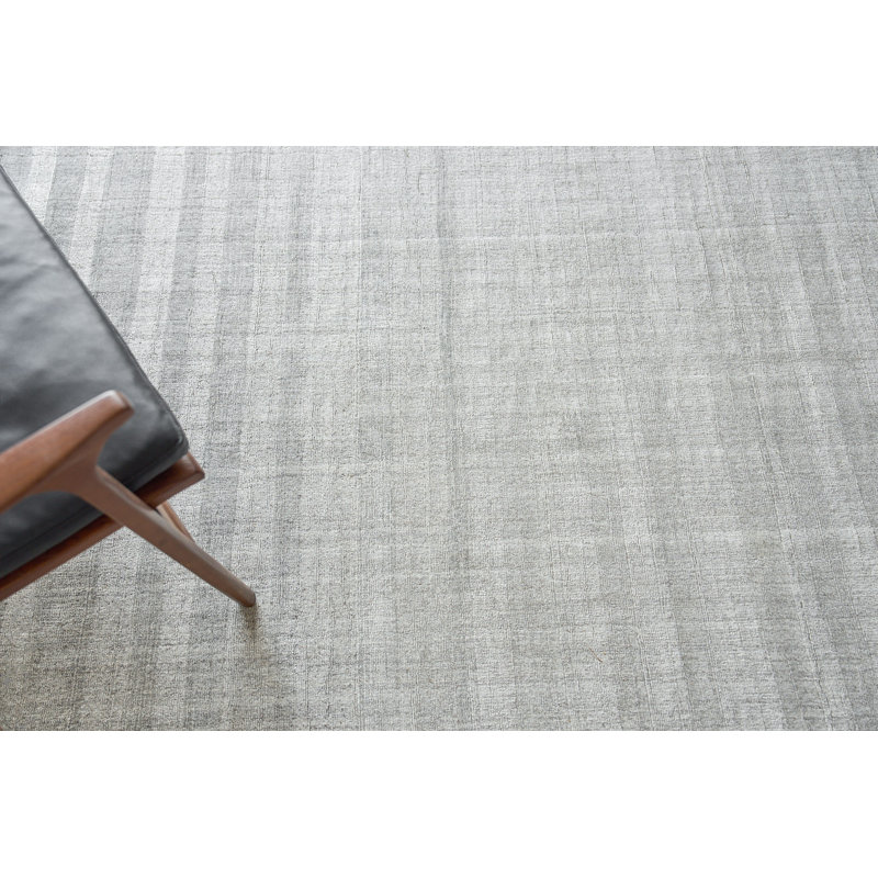 Robin Striped Area Rug in Light Silver/Gray, Rectangle 12' x 15'